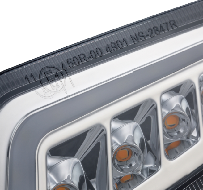 Turn signal kit front left/right for Vespa Primavera/Sprint 50cc 2T/4T, tinted