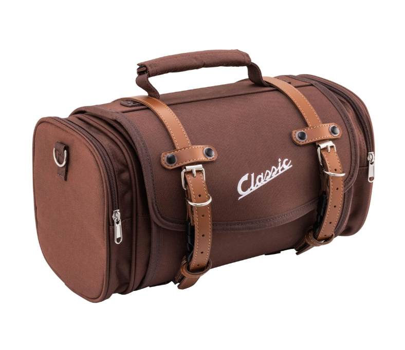 Bag "Classic" small for Vespa, nylon, tobacco brown
