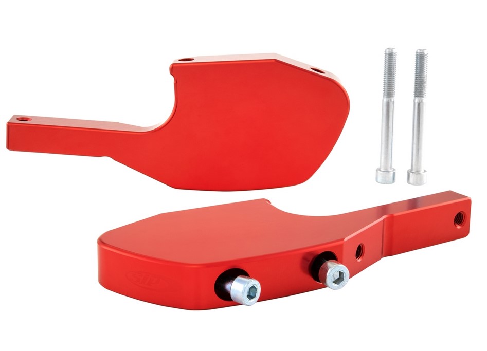 Footrest adapter pillion for Vespa GTS/GTS Super/GTV/GT 60/GT/GT L 125-300cc, red