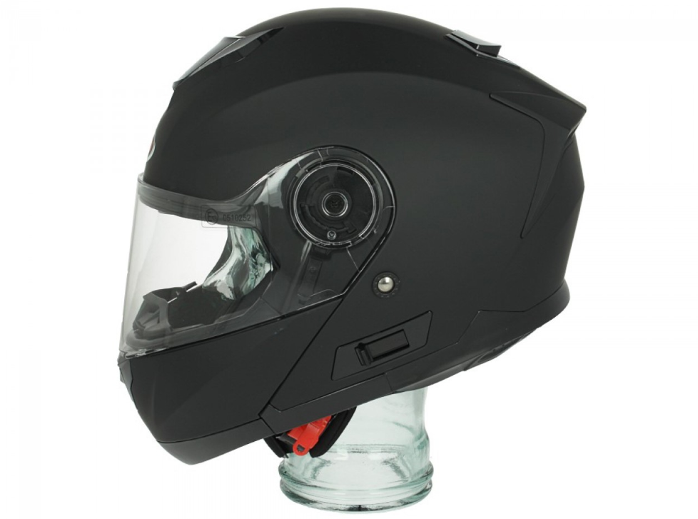 Shiro flip-up helmet, SH507, black matt