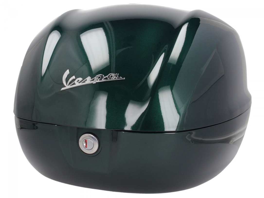 Original top case 32 l. for Vespa Primavera / Sprint / GTS Racing 60s Verde Bosco 349/A