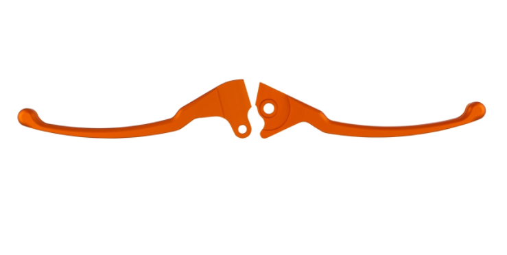 Sport lever set brake left/right for Vespa LX/LXV/S/Primavera/Sprint 50-150ccm, orange matt