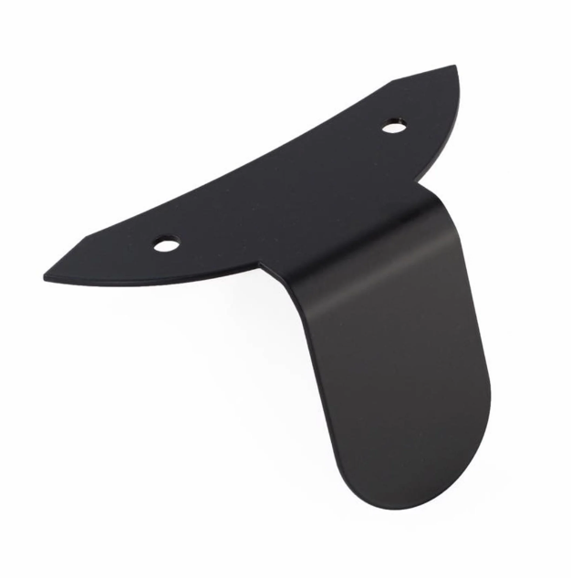 Holder Pickerl for Austrian inspection sticker for Vespa GTS/GTS Super/GTV/GT, black glossy
