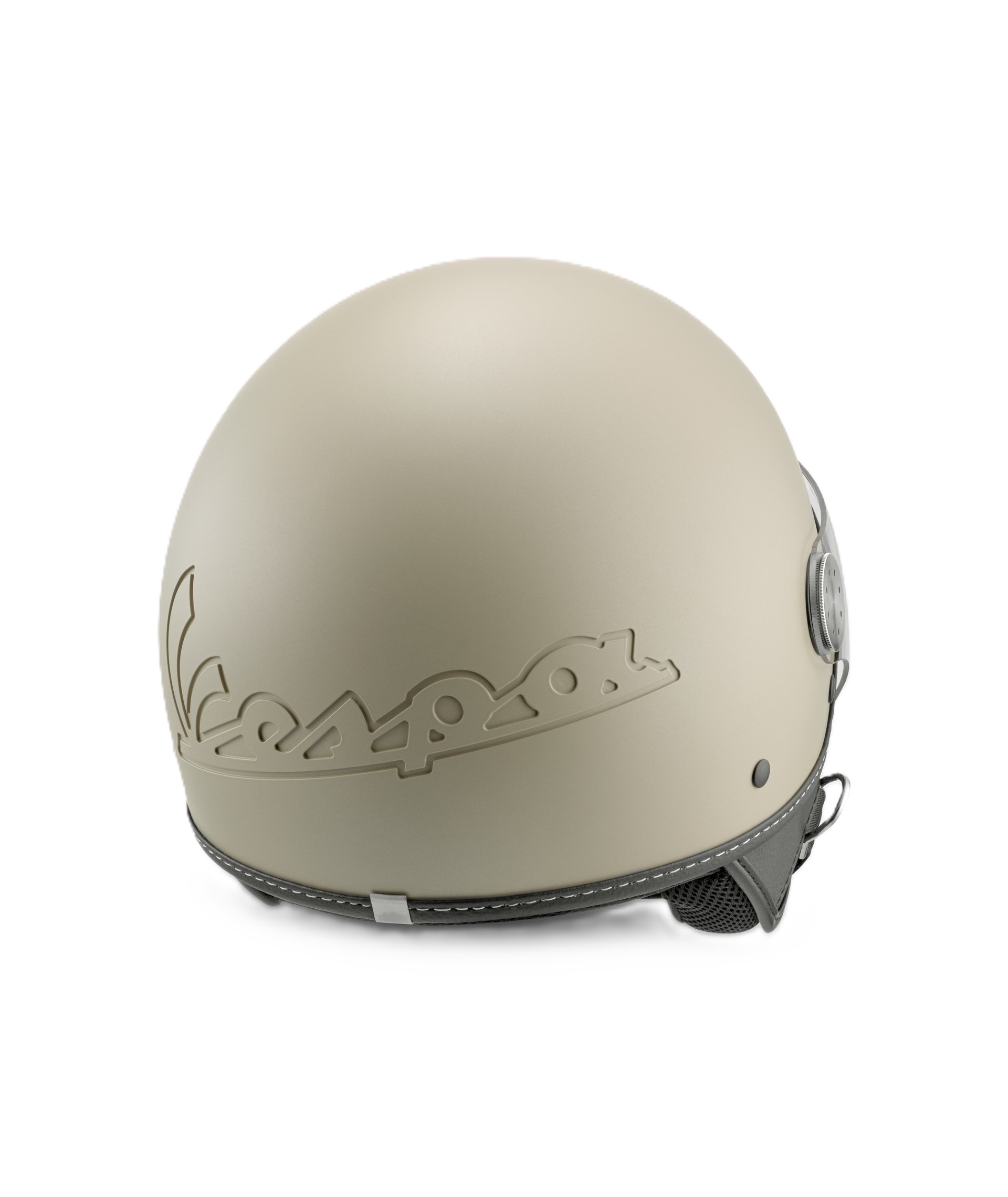 Vespa Open-Face Helmet, Vespa Long-Visor, Matte Beige (598)