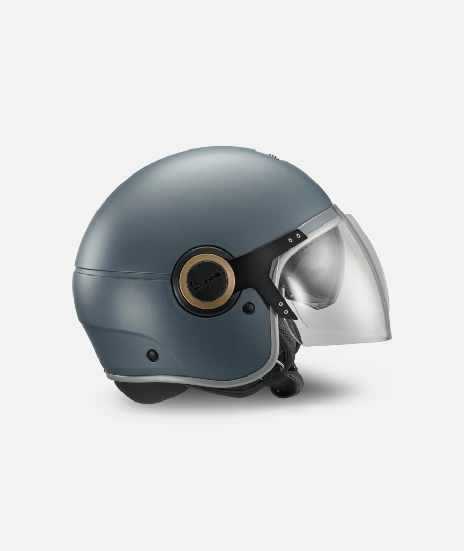 Vespa Officina 8 Jet Helmet, matt blue – L
