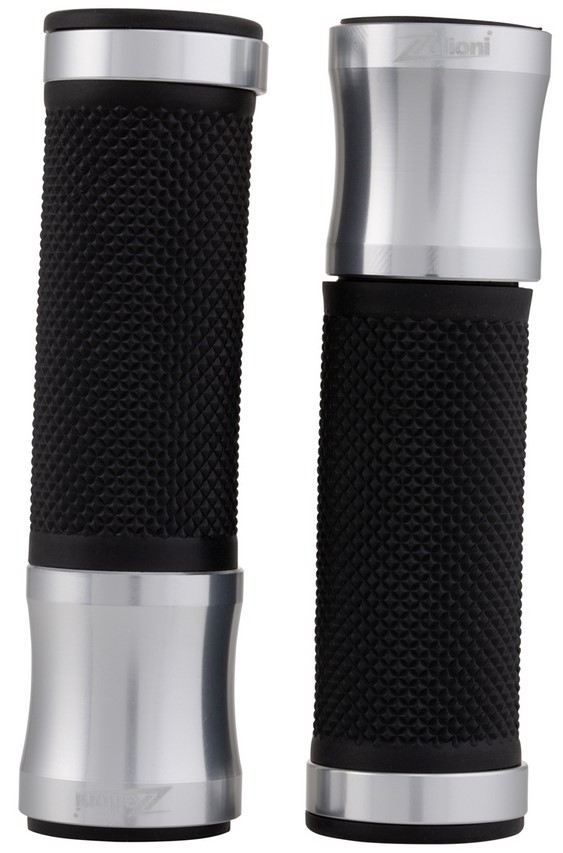 Grips ZELIONI for Vespa GTS/GTS Super/GT/GT L 125-300cc, silver