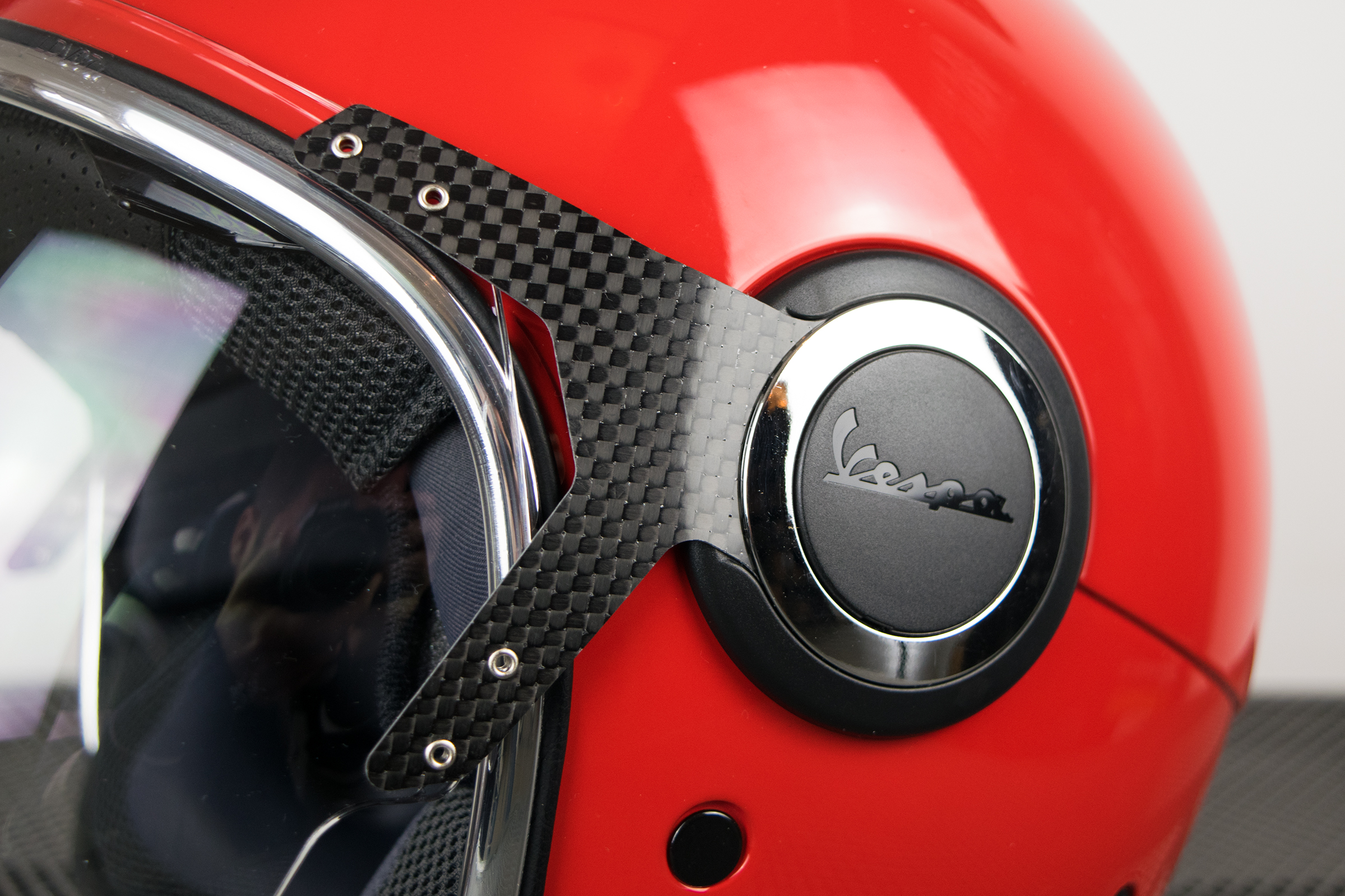 Vespa jet helmet VJ red