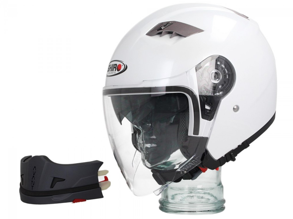 Shiro modular helmet, SH414, system, white