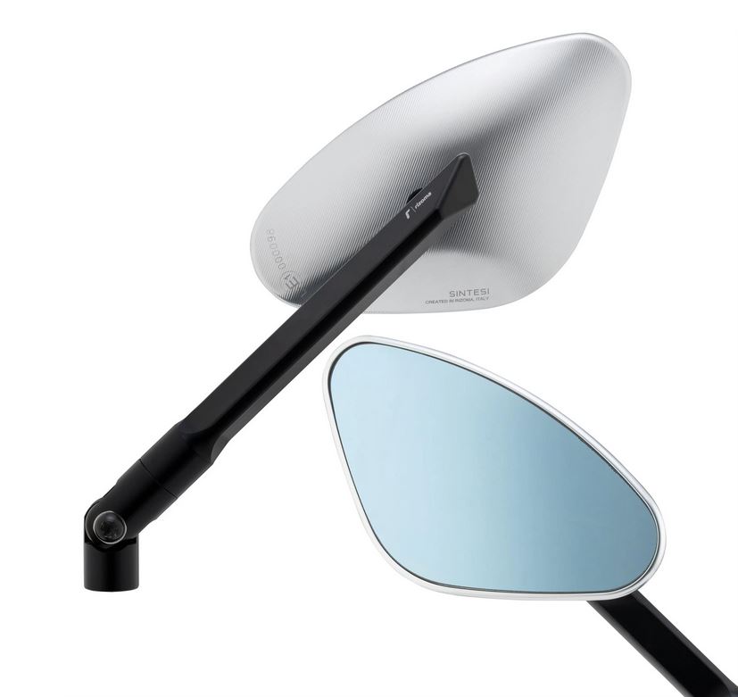 Mirror RIZOMA Genesi left for Vespa, silver anodized