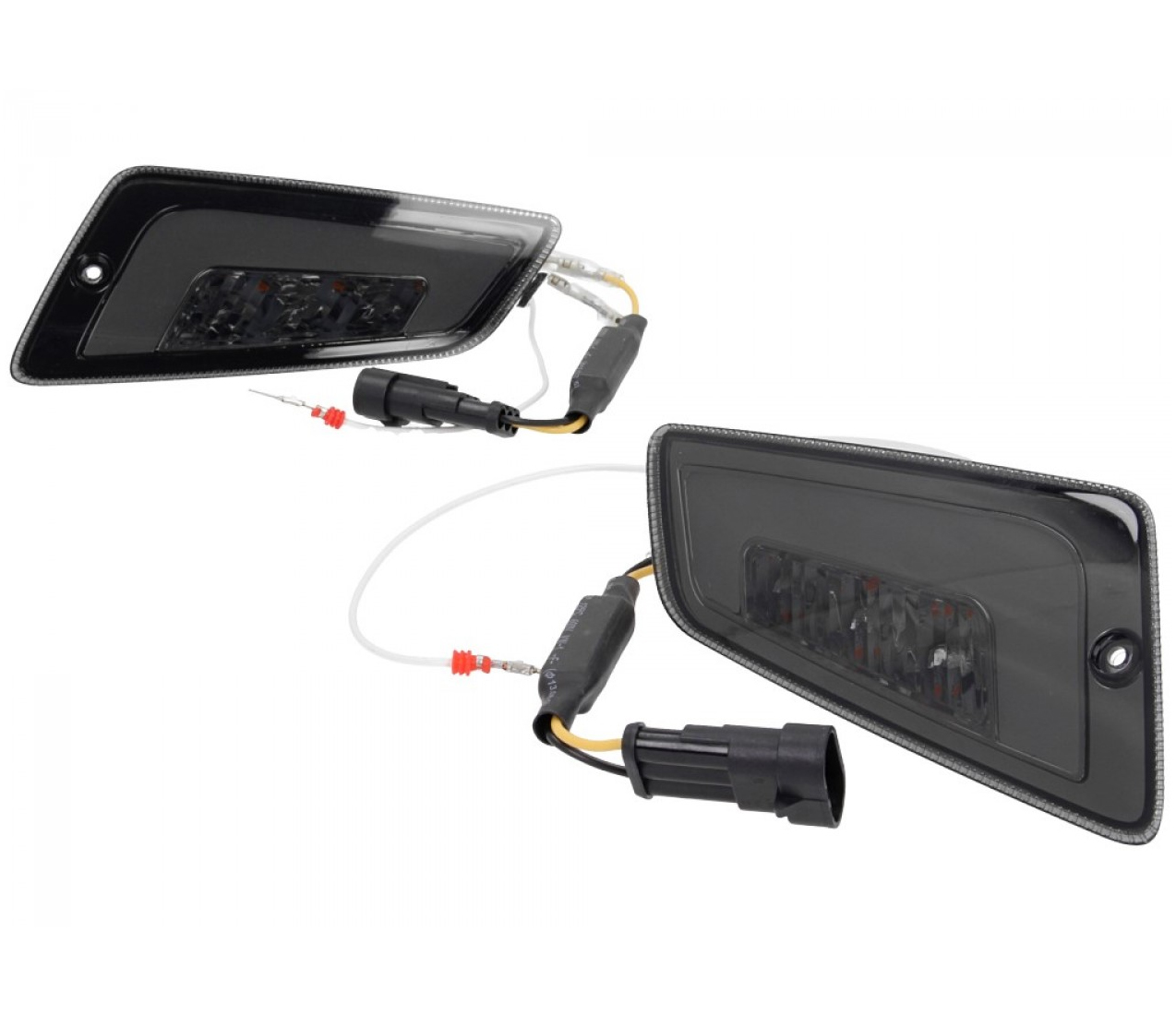 LED turn signal set front, tinted for Vespa GT, GTL, GTV, GTS 125-300 (2014-2018)