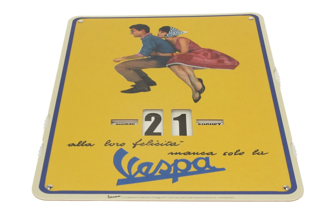 Vespa endless calendar
