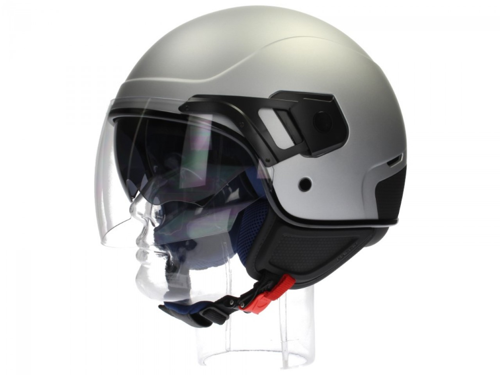 Piaggio PJ jet helmet gray, matte