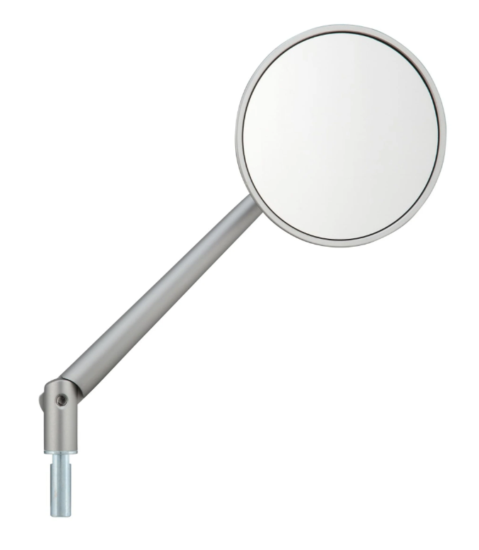 Standard mirror for Vespa, right-hand thread, silver matt
