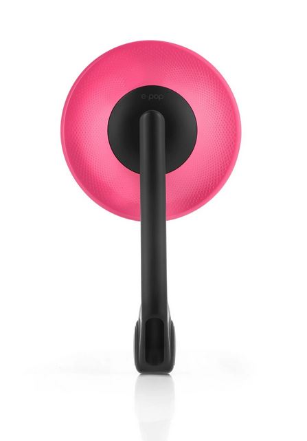 Handlebar end mirror RIZOMA E-POP left or right for Vespa, black/pink