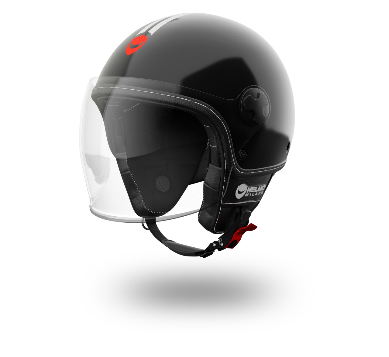 Helmo Milano Demi Jet, Veloce, glossy black