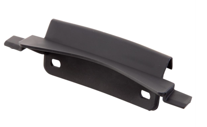 Connecting piece mono-slotted tube leg shield black matt for Vespa Primavera/Sprint 50-150cc