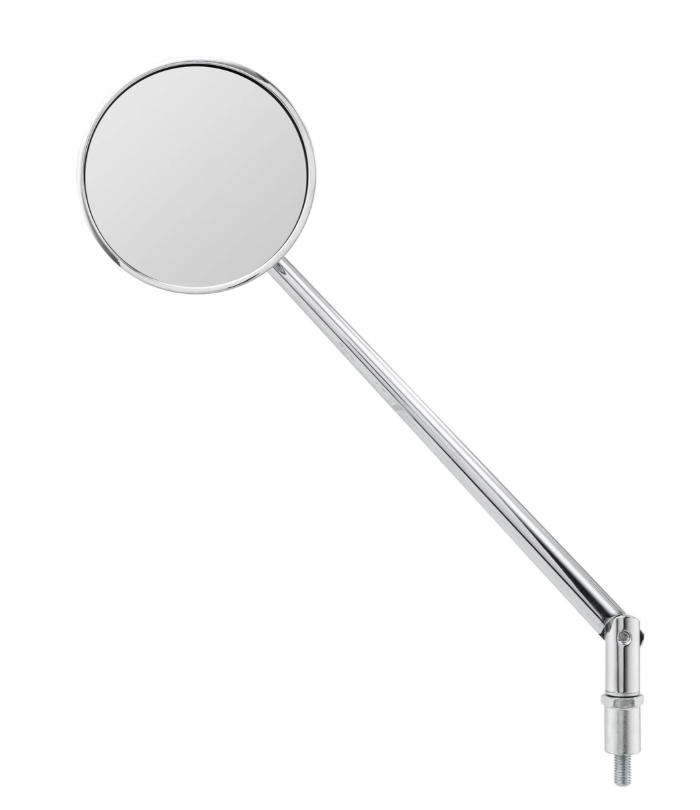Standard mirror for Vespa, left-hand thread, chrome
