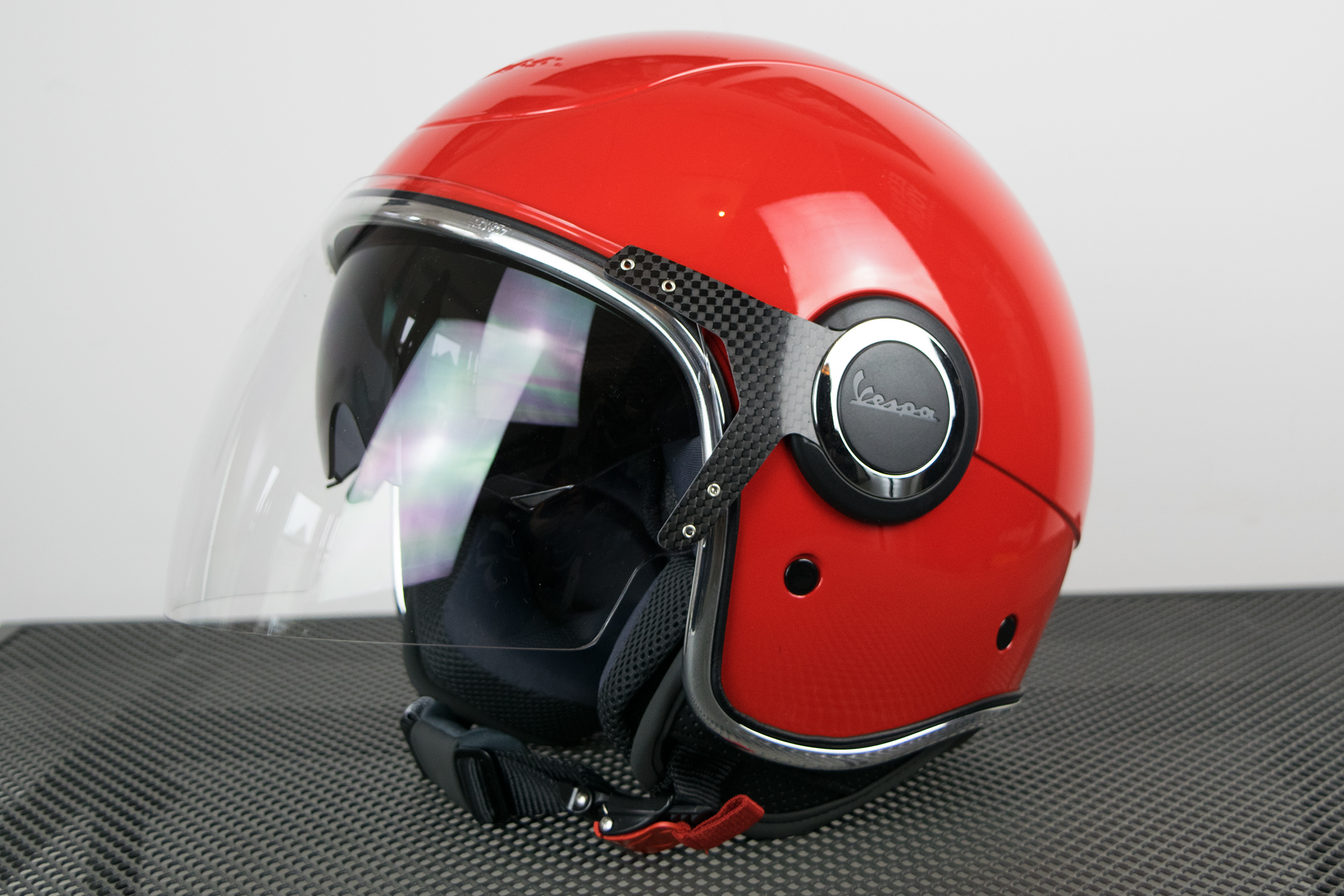 Vespa jet helmet VJ red