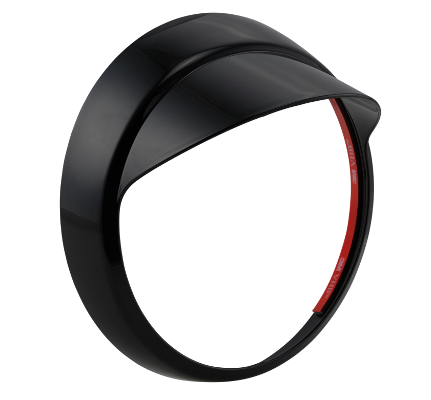 Lamp ring with lampshade for Vespa LX 50-150cc, black glossy