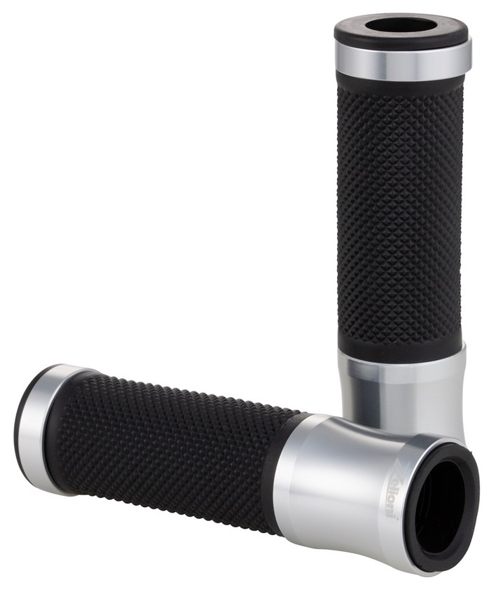 Grips ZELIONI for Vespa GTS/GTS Super/GT/GT L 125-300cc, silver