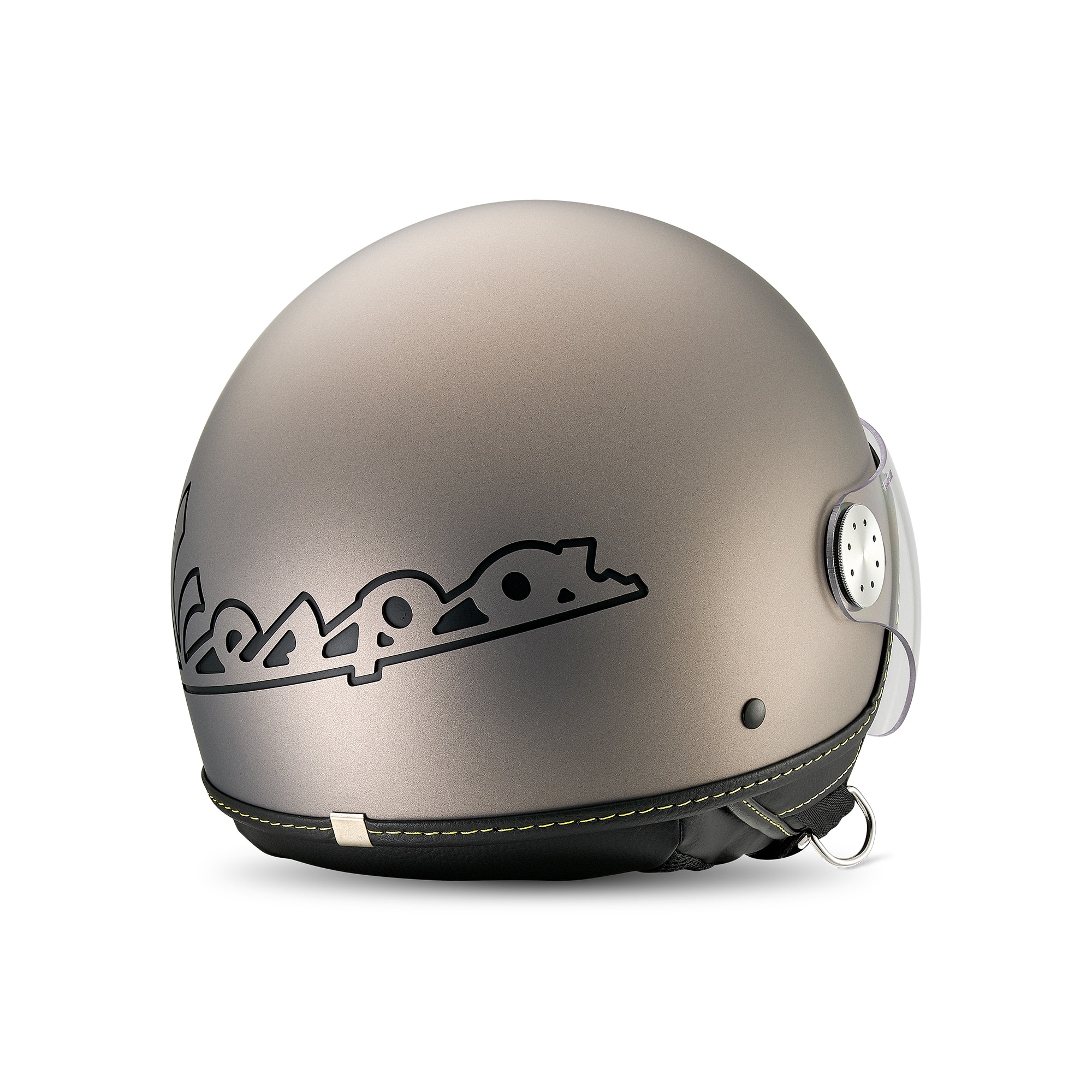 Vespa Jet Helmet Visor 4.0 Grigio Ottimista Matt - Bluetooth