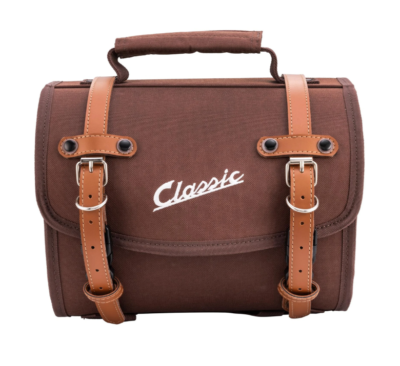 Bag "Classic" small for Vespa, nylon, tobacco brown