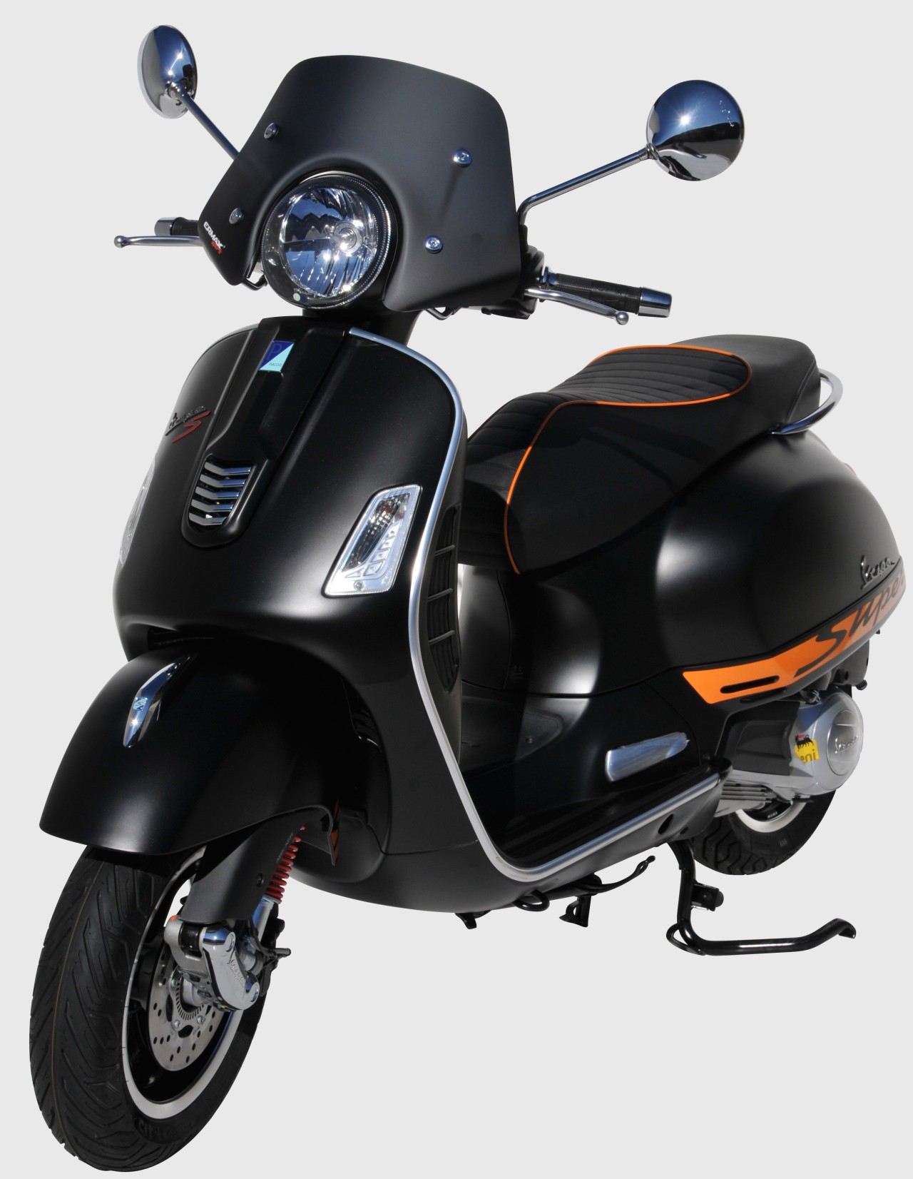 Windshield ERMAX Piccolo H 300 mm for Vespa GTS/GTS Super/GT L (-22), matt black