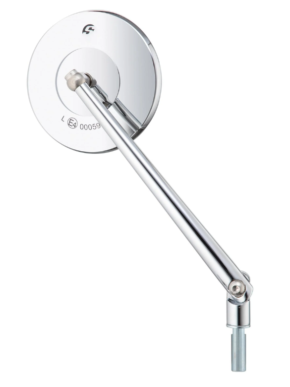 Standard mirror for Vespa, right-hand thread, chrome