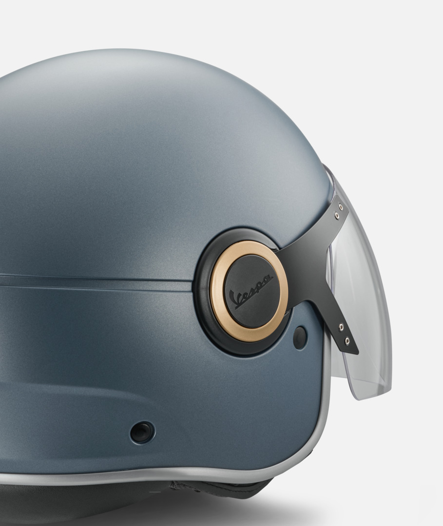 Vespa Officina 8 Jet Helmet, matt blue – L