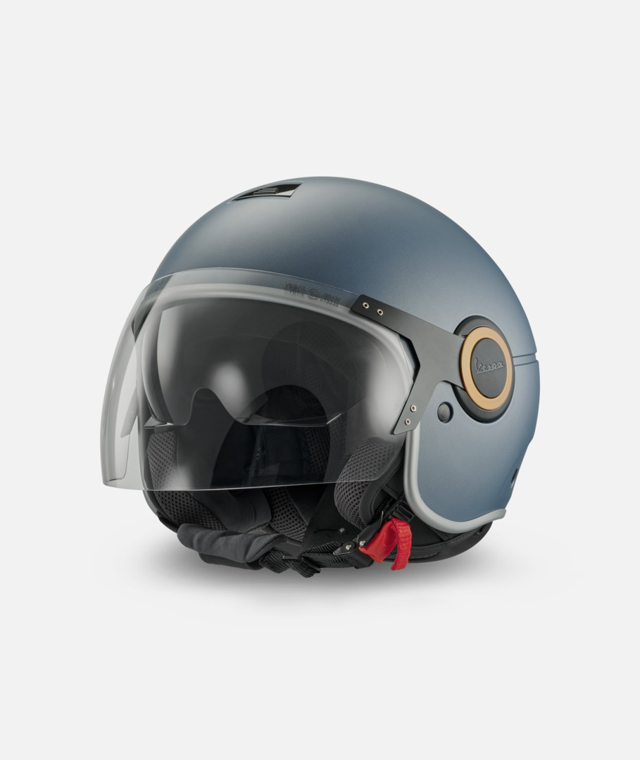 Vespa Officina 8 Jet Helmet, matt blue – L