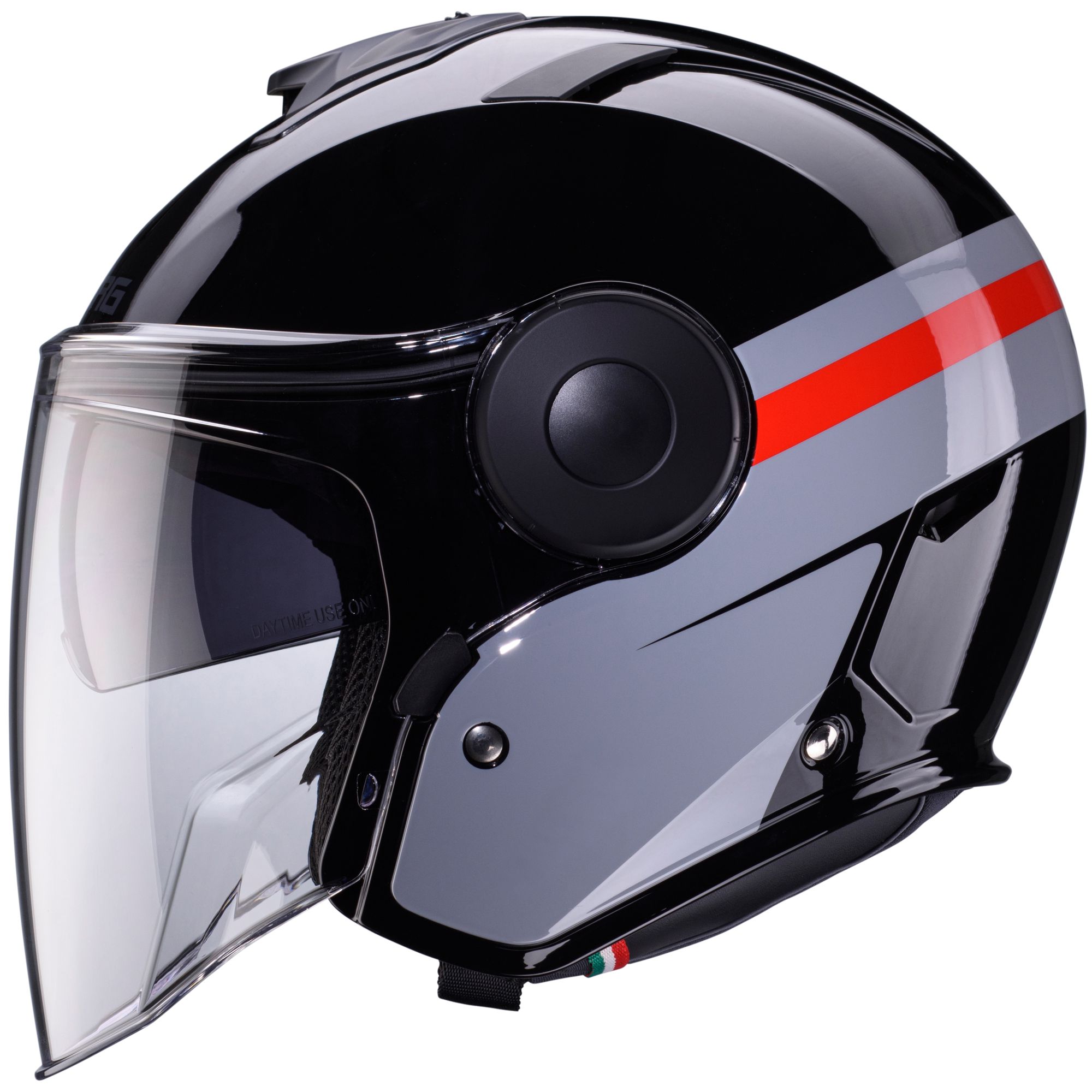 Caberg helmet Soho Zephyr black/grey-red