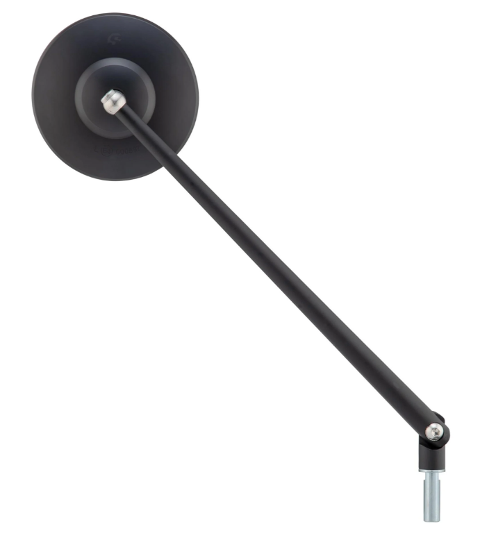 Standard mirror for Vespa, right-hand thread, black matt