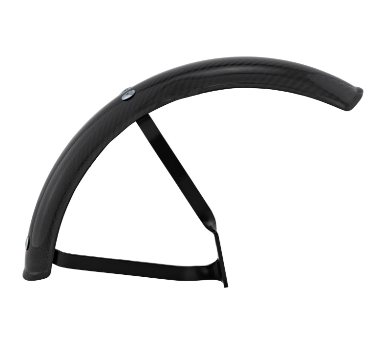 Mudguard Garelli EVO II for Vespa PX 80-200cc, carbon, holder black
