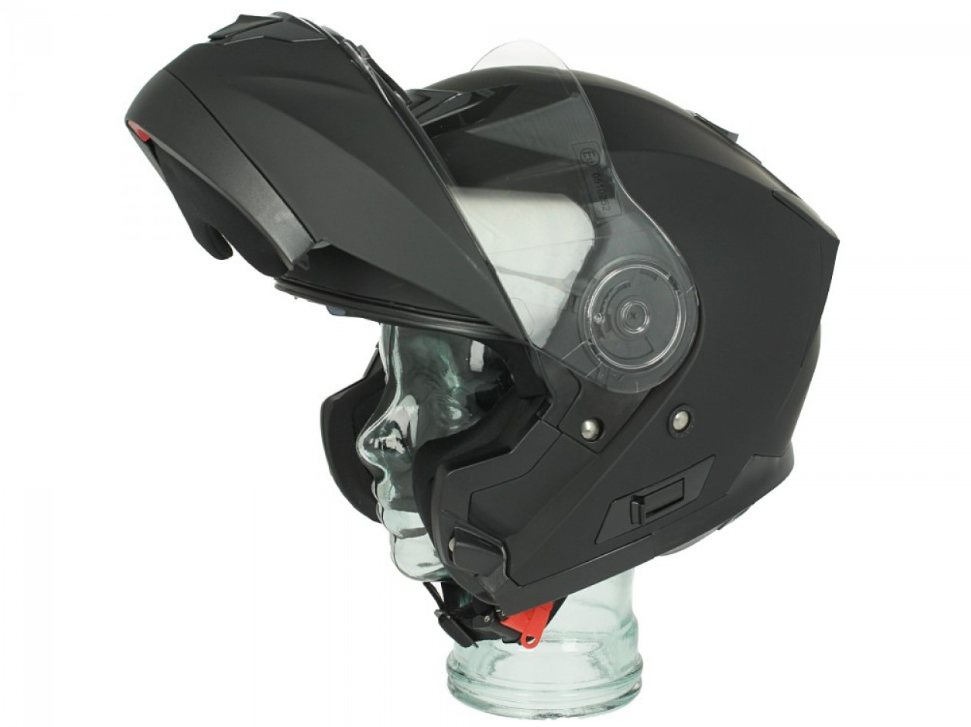 Shiro flip-up helmet, SH507, black matt
