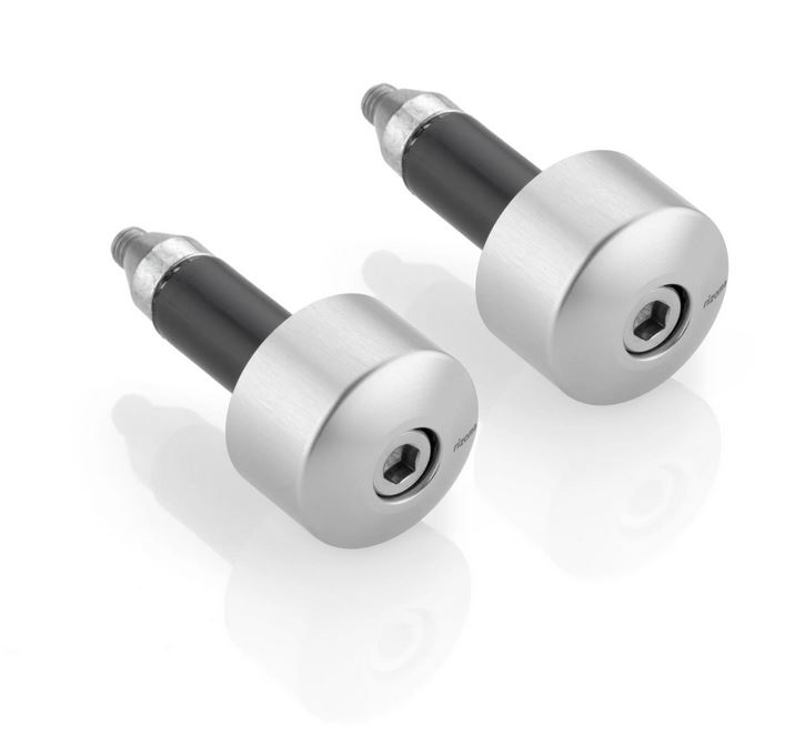 Handlebar end weights RIZOMA left & right for Vespa, silver anodized