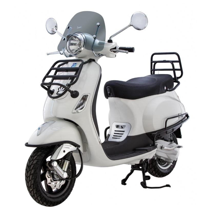 Crash bar side cover for Vespa LX/LXV/S 50-150cc, black