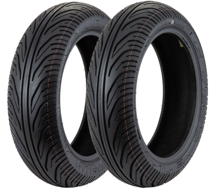 Tires front & rear 120/70-12 + 130/70-12 TL