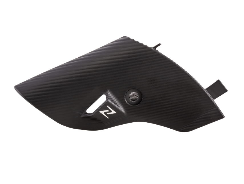 Fork fairing ZELIONI for Vespa Primavera/Sprint/Elettrica 50-150ccm, black anodized