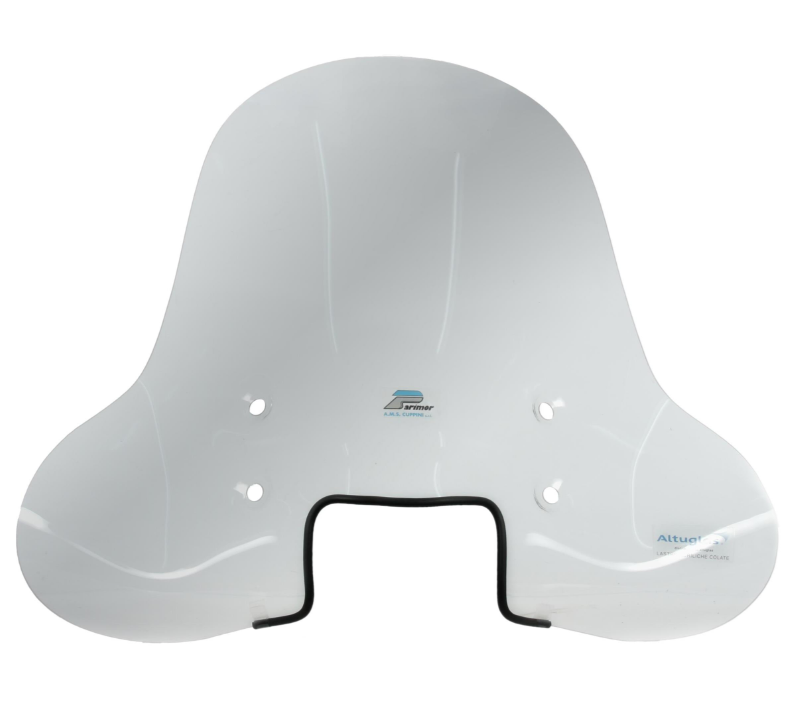 Windshield CUPPINI high for Vespa S 50-150cc, clear