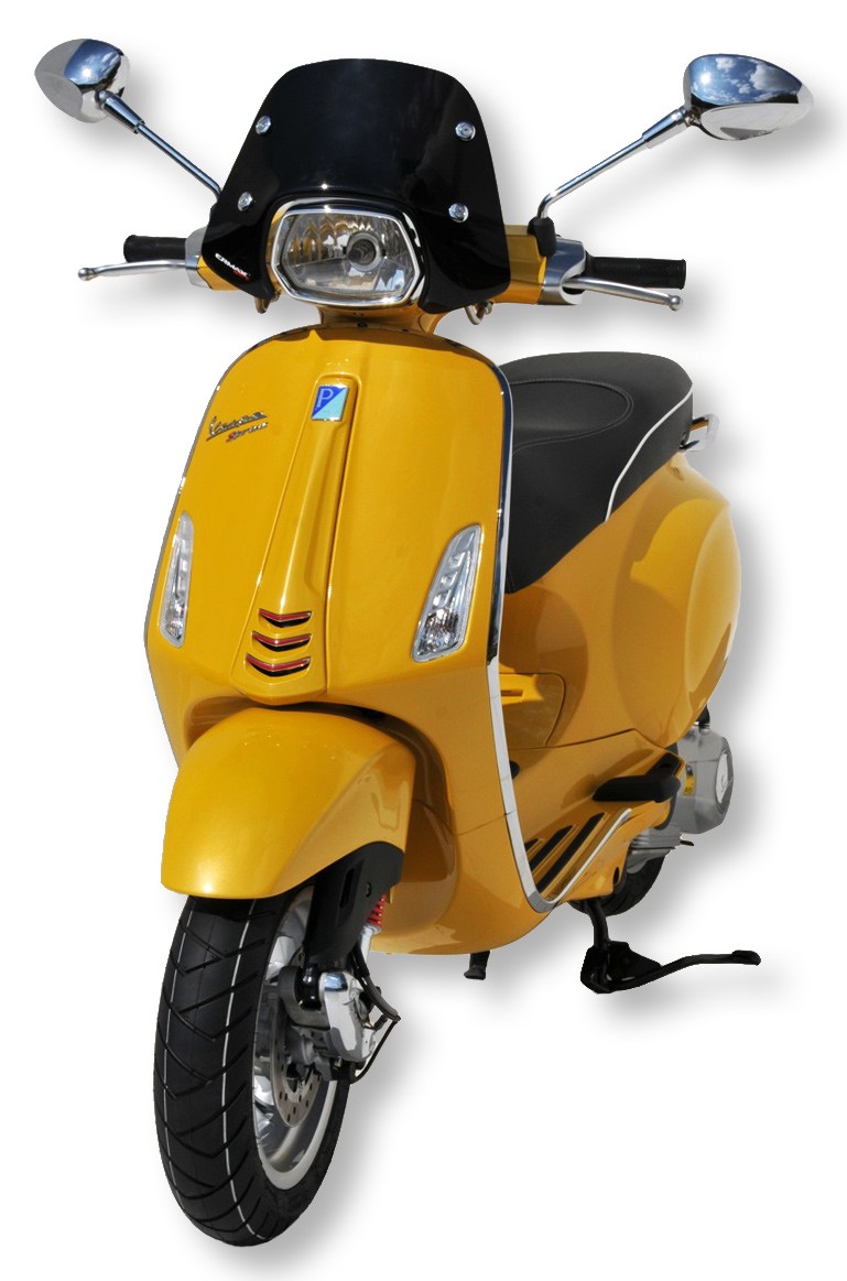 Windshield Ermax Piccolo for Vespa Sprint - black