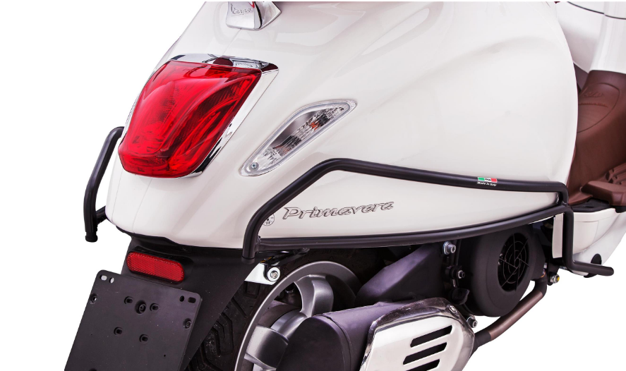 Crash bar side cover for Vespa Primavera/Sprint/Elettrica 50-150cc, black
