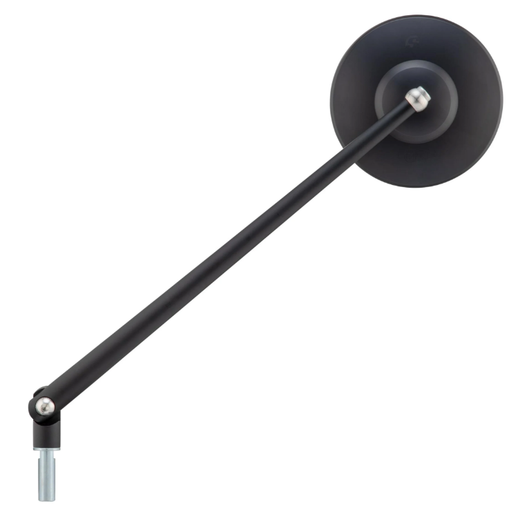 Standard mirror for Vespa, left-hand thread, black matt