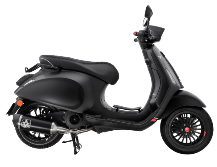Luggage carrier step-through black for Vespa Primavera/Sprint 50-150cc