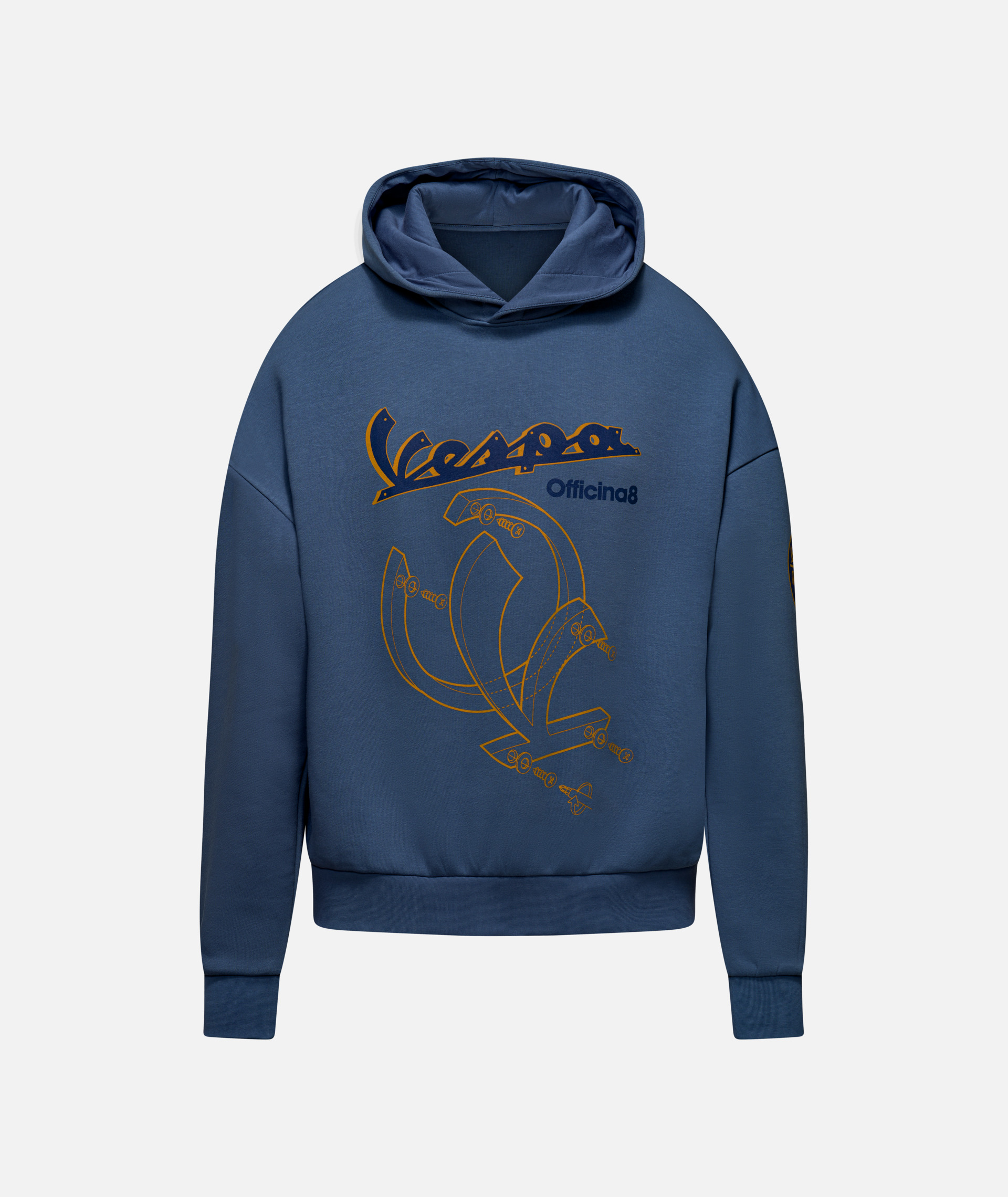 Vespa Hoodie Officina 8 blue