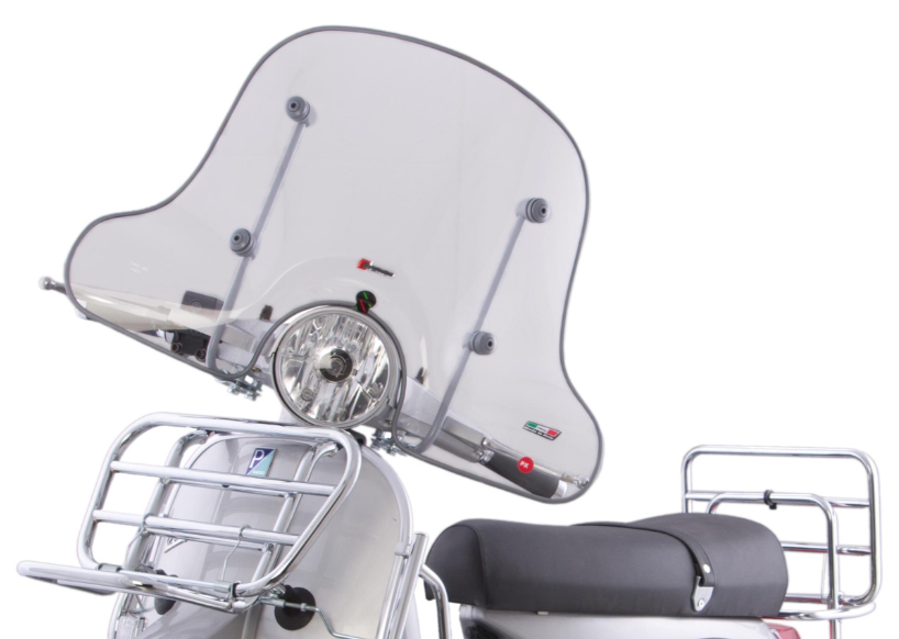Flyscreen FACO for Vespa PX 80-200cc, clear