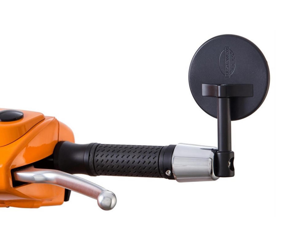 Handlebar end mirror MINI for Vespa, right and left, black