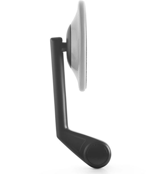 Handlebar end mirror RIZOMA E-POP left or right for Vespa, black/grey