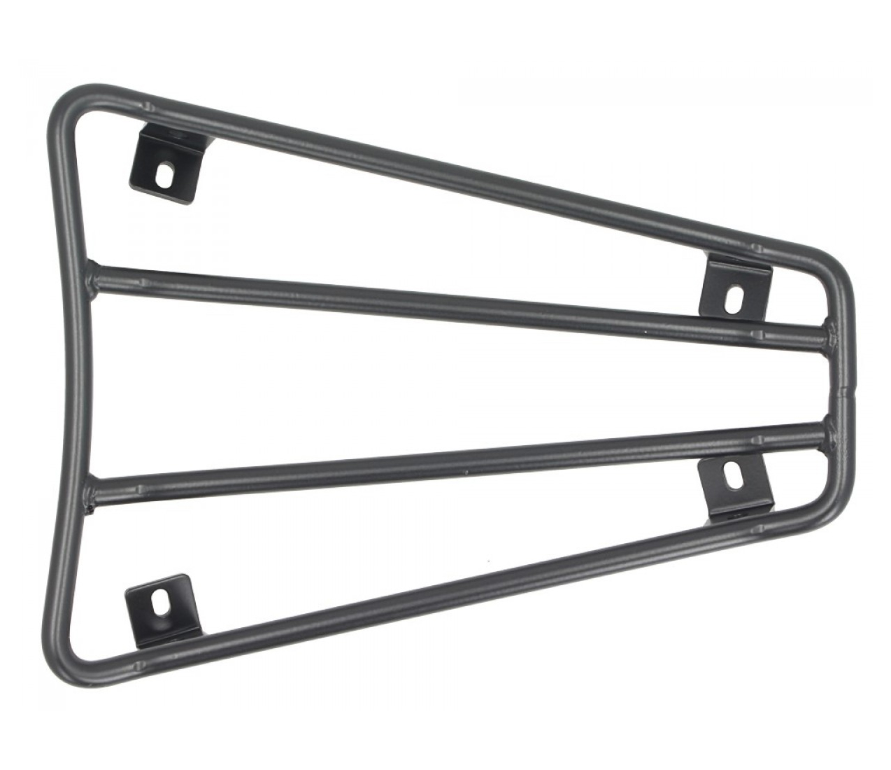 Luggage carrier, black matt, for step-through for Vespa GTS