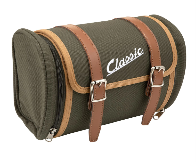 Bag "Classic" luggage rack / socius holder rear for Vespa, canvas, olive