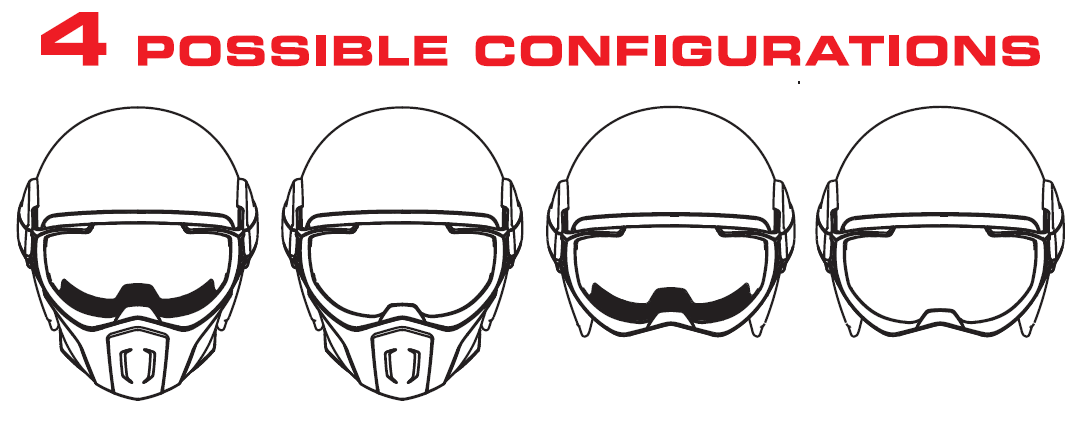 Caberg helmet Ghost, matte green